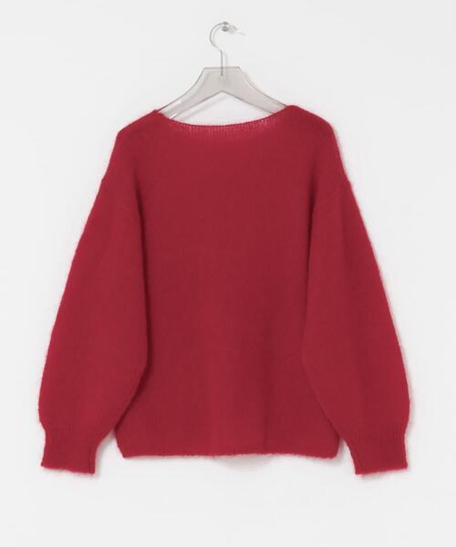 URBAN RESEARCH（アーバンリサーチ）の「ヘアリールーズニット（ニット/セーター・レディース・オフホワイト/チャコールグレー/ライトピンク/ライトブルー/レッド・FREE）」の20枚目の写真