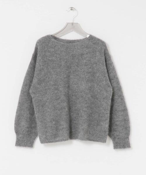 URBAN RESEARCH（アーバンリサーチ）の「ヘアリールーズニット（ニット/セーター・レディース・オフホワイト/チャコールグレー/ライトピンク/ライトブルー/レッド・FREE）」の8枚目の写真