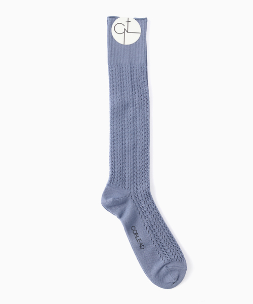 CONLEAD(コンリード)の「CONLEAD(コンリード) Lace Socks Long(ソックス/靴下・メンズ・コバルトブルー/グリーン/ブラウン/ホワイト・FREE)」の2枚目の写真