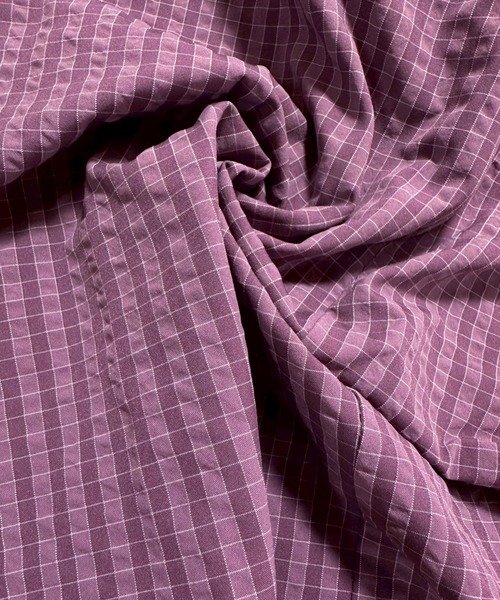 セール】ナイロンチェックフードブルゾン/トレンド 韓国(CZ)（ナイロン