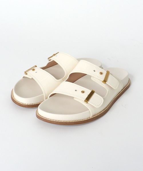 COLE HAAN(コールハーン)の「MARISOL Footbed Sandals【COLE HAAN/コールハーン】(サンダル・レディース・ブラック/ホワイト・23.5cm/24.0cm/24.5cm)」の1枚目の写真