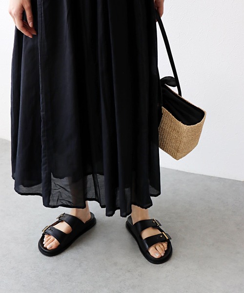 COLE HAAN(コールハーン)の「MARISOL Footbed Sandals【COLE HAAN/コールハーン】(サンダル・レディース・ブラック/ホワイト・23.5cm/24.0cm/24.5cm)」の4枚目の写真