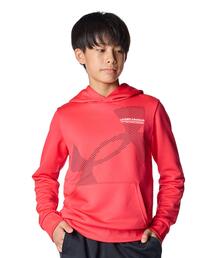 UNDER ARMOUR（アンダーアーマー）の「UAテックテリー スーパービッグロゴ フーディー（トレーニング/キッズ）（スウェット）」
