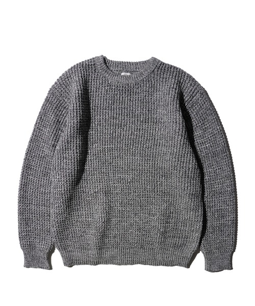 SUNNY SPORTS(サニースポーツ)の「SUNNY SPORTS / サニースポーツ WAFFLE MIX CREW SWEATER ワッフル ミックス糸 クルーネックセーター(ニット/セーター・メンズ・オレンジ/グレー/レッド・MEDIUM/LARGE)」の21枚目の写真