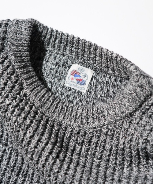 SUNNY SPORTS(サニースポーツ)の「SUNNY SPORTS / サニースポーツ WAFFLE MIX CREW SWEATER ワッフル ミックス糸 クルーネックセーター(ニット/セーター・メンズ・オレンジ/グレー/レッド・MEDIUM/LARGE)」の22枚目の写真