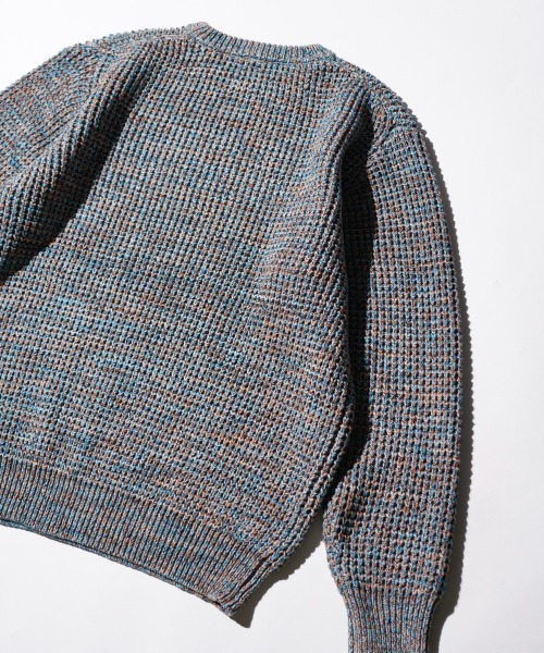 SUNNY SPORTS(サニースポーツ)の「SUNNY SPORTS / サニースポーツ WAFFLE MIX CREW SWEATER ワッフル ミックス糸 クルーネックセーター(ニット/セーター・メンズ・オレンジ/グレー/レッド・MEDIUM/LARGE)」の20枚目の写真