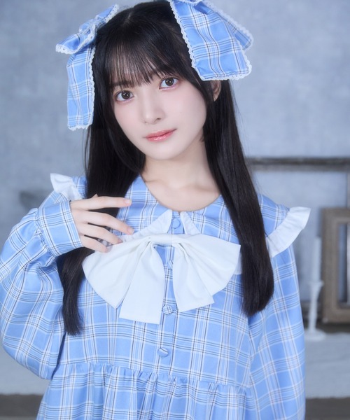 Whinny(ホワイニー)の「Whinny/《2個セット★》ごきげんMAXわんぴっぴ(ワンピース・レディース・サックスブルー/ブラック/ホワイト・FREE)」の11枚目の写真