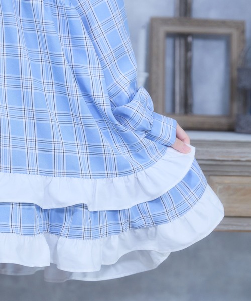 Whinny(ホワイニー)の「Whinny/《2個セット★》ごきげんMAXわんぴっぴ(ワンピース・レディース・サックスブルー/ブラック/ホワイト・FREE)」の8枚目の写真