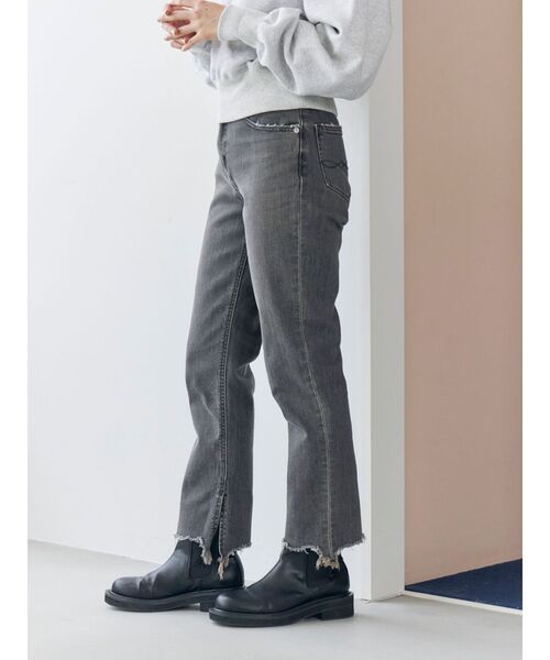 Ungrid（アングリッド）の「ヘムデザインストレッチデニム（デニムパンツ・レディース・ブルー/ブラック・24inch/25inch/26inch）」の20枚目の写真