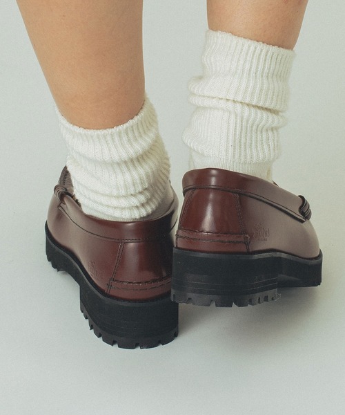 The Kenford Fineshoes（ケンフォードファインシューズ）の「【ROSE BUD別注】(The Kenford Fineshoes)TANK SOLE COMBI COLOR LOAFERS（ローファー・レディース・ブラウン・23.5cm/24cm）」の6枚目の写真