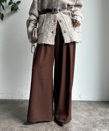 DouDou | メランジタックワイドパンツ(その他パンツ)