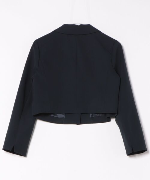 STRAWBERRY-FIELDS（ストロベリーフィールズ）の「サスティクロス_ショート丈ジャケット（テーラードジャケット・レディース・ベージュ/ネイビー・2）」の6枚目の写真