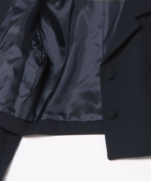 STRAWBERRY-FIELDS（ストロベリーフィールズ）の「サスティクロス_ショート丈ジャケット（テーラードジャケット・レディース・ベージュ/ネイビー・2）」の7枚目の写真