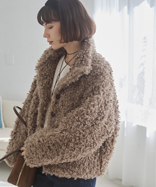 ANGIE（アンジー）の「シャギーファーフェイクファーブルゾン