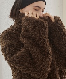 ANGIE（アンジー）の「選べるフェイクファージャケット(プードルファー／シャギーファー)（その他アウター）」