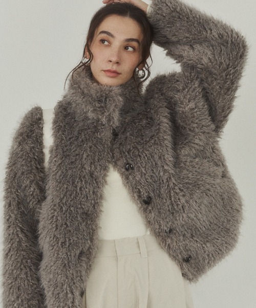 シャギーファーフェイクファーブルゾン（ブルゾン）｜ANGIE（アンジー