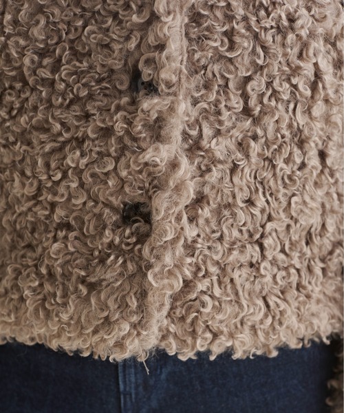 ANGIE（アンジー）の「シャギーファーフェイクファーブルゾン（ブルゾン・レディース・グレー/ブラウン系その他/アイボリー/ブラウン/ベージュ・FREE）」の22枚目の写真