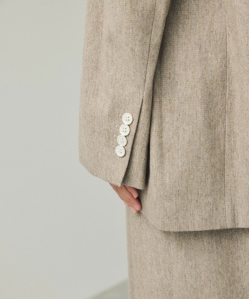 セール】【EMOELLE】ウールコットンジャケットライクブラウス（シャツ