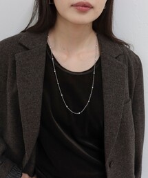 fredy emue | プチパール×チェーンロングネックレス(ネックレス)