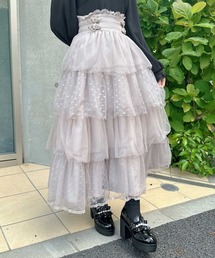 ROJITA | ハートチュールティアードロングスカート(スカート)