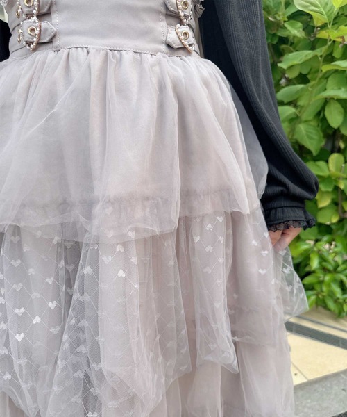 ROJITA（ロジータ）の「ハートチュールティアードロングスカート（スカート・レディース・ブラック/グレー/ピンク・FREE）」の20枚目の写真