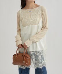 mystic | レースサテンキャミソール(シャツ/ブラウス)