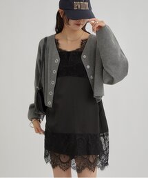 mystic | 【新色グレーが登場！】レースサテンキャミソール(シャツ/ブラウス)