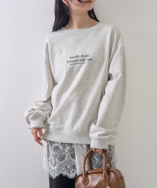 mystic（ミスティック）の「【新色グレーが登場！】レースサテンキャミソール（シャツ/ブラウス・レディース・ライトグレー/オフホワイト/ブラック/グレー・FREE）」の12枚目の写真