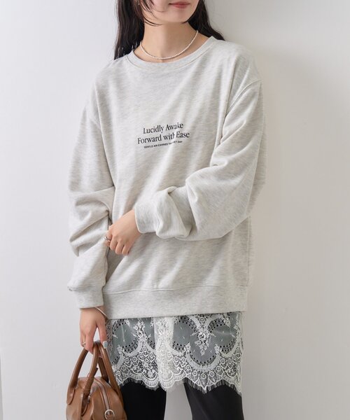 mystic（ミスティック）の「【新色グレーが登場！】レースサテンキャミソール（シャツ/ブラウス・レディース・ライトグレー/オフホワイト/ブラック/グレー・FREE）」の13枚目の写真