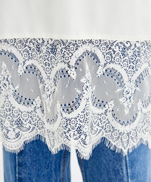 mystic（ミスティック）の「【新色グレーが登場！】レースサテンキャミソール（シャツ/ブラウス・レディース・ライトグレー/オフホワイト/ブラック/グレー・FREE）」の20枚目の写真