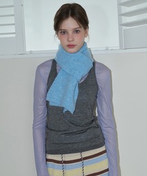 SANSeLF（サンセルフ）の「【SANSeLF】 ソリッドカラーロングマフラー ソフトタッチ ウールブレンド saa25a115（マフラー）」