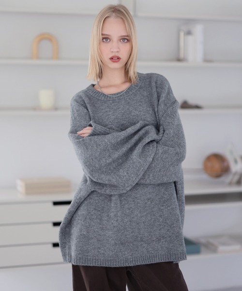 nest Robe ウールバルーンスリーブニット nest Robe ウール バルーンスリーブニットプルオーバー