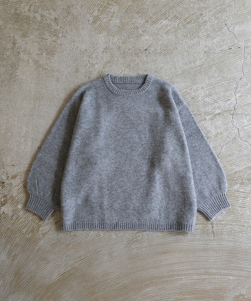 バルーンスリーブメランジ/チェックニット（ニット/セーター）｜ROCHEM