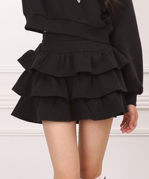 PINKHUNT（ピンクハント）の「PINKHUNT ピンクハント 3段フリルスウェットスカート 1084K （トップス別売）（スカート・キッズ）」