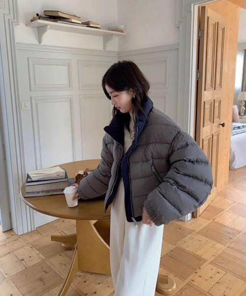 リバーシブルショートダウンジャケット（ダウンジャケット/コート