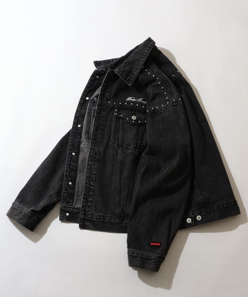 セール】【FUBU/フブ】 Studs Denim Jacket / スタッズ デニム 