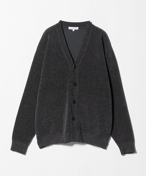 A DAY IN THE LIFE UNITED ARROWS(アデイインザライフユナイテッドアローズ)の「モールヤーン ダブルフェイス Vネックカーディガン-ウォッシャブル-<A DAY IN THE LIFE>(ニット/セーター・メンズ・ダークグレー/ネイビー・L/M)」の1枚目の写真