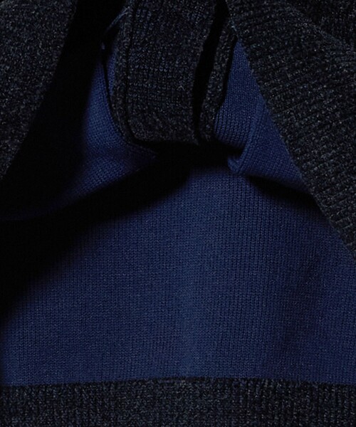 A DAY IN THE LIFE UNITED ARROWS(アデイインザライフユナイテッドアローズ)の「モールヤーン ダブルフェイス Vネックカーディガン-ウォッシャブル-<A DAY IN THE LIFE>(ニット/セーター・メンズ・ダークグレー/ネイビー・L/M)」の7枚目の写真