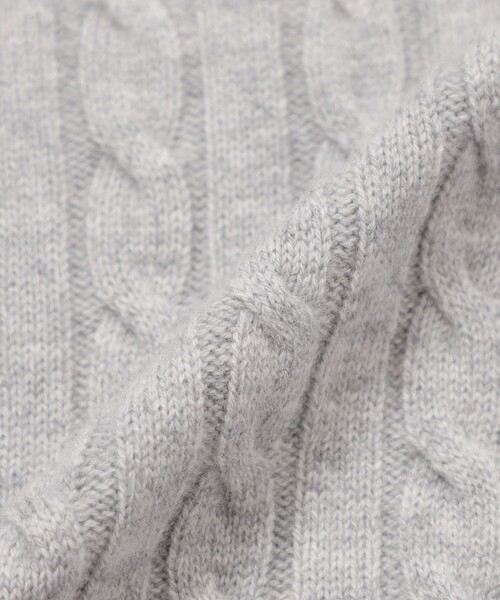 MACKINTOSH PHILOSOPHY（ﾏｯｷﾝﾄｯｼｭ ﾌｨﾛｿﾌｨｰ）の「ウールカシミヤケーブルカーディガン（カーディガン/ボレロ・レディース・グレー系その他/レッド系その他2/ベージュ/ブルー・38）」の14枚目の写真