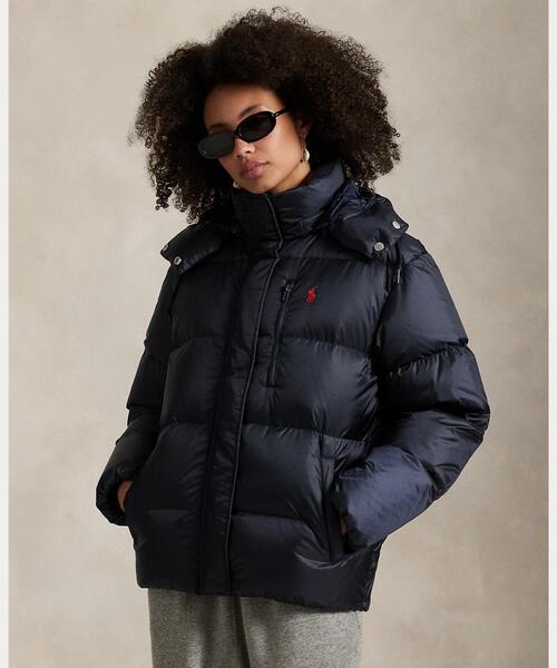 tttt　美品　ポロラルフローレン　レディース　フーデッドダウンジャケット POLO RALPH LAUREN（ポロ ラルフ ローレン）の「ケーブルニット