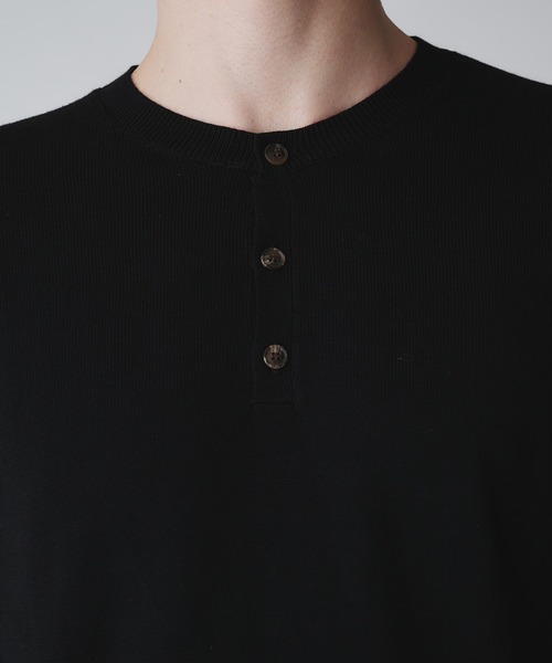 Regen Glanz（レーゲングランツ）の「wool blend henryneck cropped knit/ウールブレンドヘンリーネッククロップドニット（ニット/セーター・メンズ・オフホワイト/グレー/ブラック系その他/ブラック/ブラック系その他2/ネイビー/ワインレッド・MEDIUM/SMALL/LARGE）」の20枚目の写真