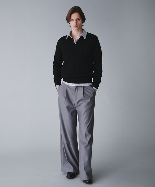 Regen Glanz（レーゲングランツ）の「wool blend henryneck cropped knit/ウールブレンドヘンリーネッククロップドニット（ニット/セーター・メンズ・オフホワイト/グレー/ブラック系その他/ブラック/ブラック系その他2/ネイビー/ワインレッド・MEDIUM/SMALL/LARGE）」の16枚目の写真