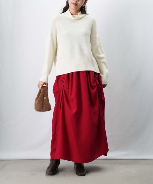 LUCA/LADY LUCK LUCA（ルカ/レディラックルカ）の「LC/LLL パラシュートスカート（スカート・レディース・ブラック/ブラウン/レッド・FREE）」の6枚目の写真