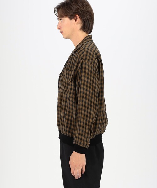 HAVERSACK（ハバーザック）の「HAVERSACK ATTIRE リネン プルオーバーシャツブルゾン（シャツ/ブラウス・メンズ・ブラウン系その他・M）」の4枚目の写真