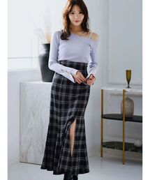 MERCURYDUO | バックレースアップストレッチマーメイドスカート(スカート)