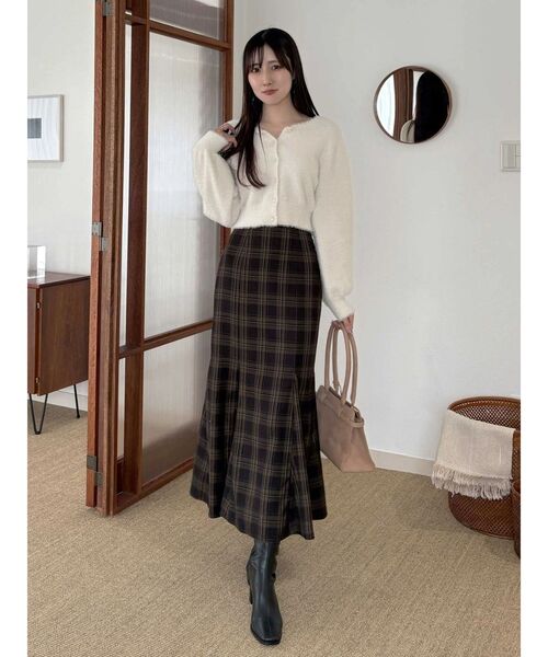 MERCURYDUO（マーキュリーデュオ）の「バックレースアップストレッチマーメイドスカート（スカート・レディース・ブラック/ブラウン・X-SMALL/SMALL/MEDIUM）」の15枚目の写真