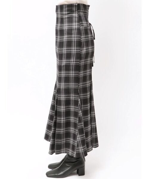 MERCURYDUO（マーキュリーデュオ）の「バックレースアップストレッチマーメイドスカート（スカート・レディース・ブラック/ブラウン・X-SMALL/SMALL/MEDIUM）」の5枚目の写真