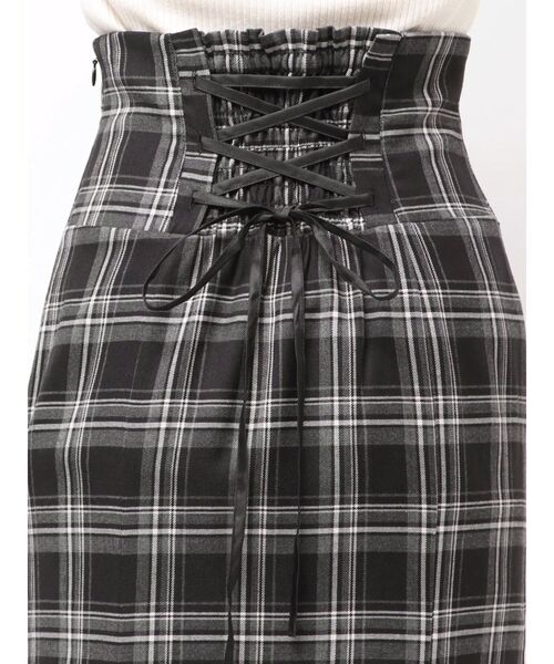 MERCURYDUO（マーキュリーデュオ）の「バックレースアップストレッチマーメイドスカート（スカート・レディース・ブラック/ブラウン・X-SMALL/SMALL/MEDIUM）」の7枚目の写真