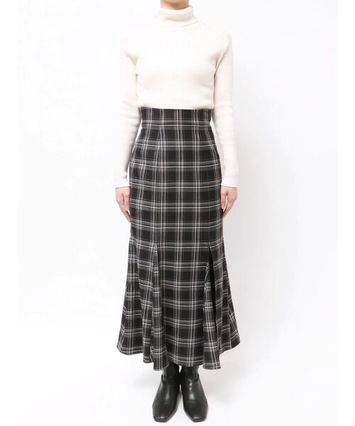 MERCURYDUO（マーキュリーデュオ）の「バックレースアップストレッチマーメイドスカート（スカート・レディース・ブラック/ブラウン・X-SMALL/SMALL/MEDIUM）」の10枚目の写真