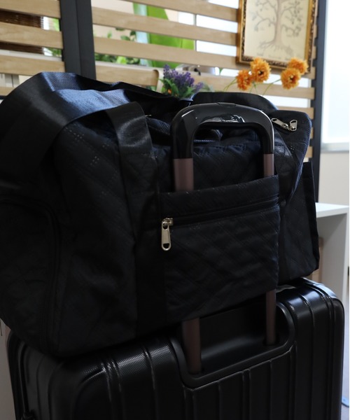 Vini(ヴィニ)の「【大容量 キャリーオン対応】キルティング 旅行バッグ ボストンバッグ(ボストンバッグ・レディース・ホワイト/ピンク/ブラック・FREE)」の18枚目の写真